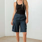 TASHA APPAREL Navy Cargo Bermuda Shorts at Bella Road