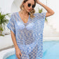 BELLA ROAD Openwork Slit V-Neck Cover Up at Bella Road