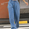 Bella Road Wide Leg Jeans with Pockets - Medium