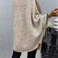 Woman wearing Bella Road Round Neck Batwing Sleeve Sweater with stylish batwing sleeves and a cozy fit.