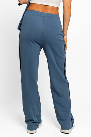 TASHA APPAREL High Waisted Side Stripes Straight Track Sweatpants at Bella Road