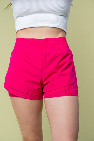 Full Size High Waisted Knit Shorts