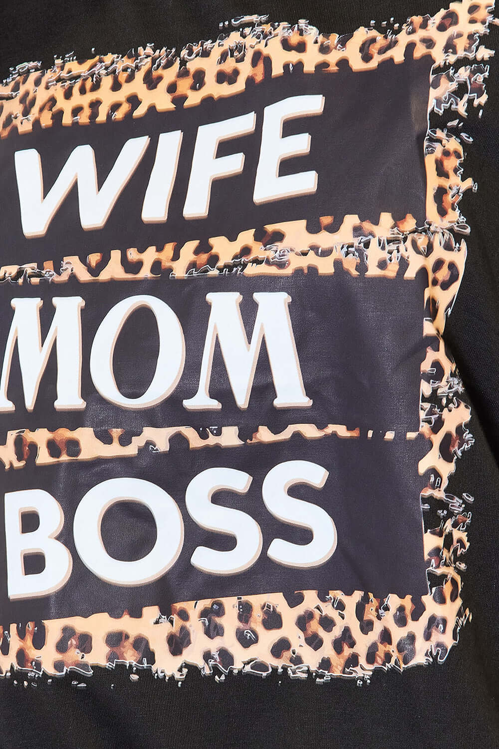 SIMPLY LOVE WIFE MOM BOSS Leopard Graphic T-Shirt at Bella Road