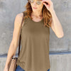 Round Neck Tank | Full Size - Camel