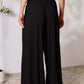 DOUBLE TAKE Full Size Smocked Wide Waistband Wide Leg Pants at Bella Road