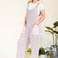 CELESTE Full Size Stripe Contrast Pocket Rib Jumpsuit at Bella Road