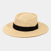 Straw Braided Pork Pie Hat - IV