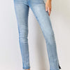 Kancan Mid Rise Y2K Slit Bootcut Jeans - Medium