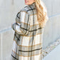 DOUBLE TAKE Full Size Plaid Button Up Lapel Collar Coat at Bella Road