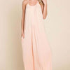 Tie Back Maxi Cami Dress | Full Size - Pink Clay