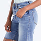 BAYEAS High Rise Denim Shorts at Bella Road