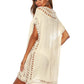 BELLA ROAD Cutout V-Neck Short Sleeve Cover-Up at Bella Road