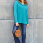 V-Neck Long Sleeve Top