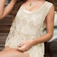 Stylish Bella Road Swim Cutout Cover-Up in crochet design, perfect for beach and pool days, showcasing chic wide straps.