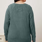 Ribbed Thumbhole Sleeve T-Shirt