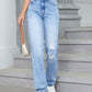 Trendy Bella Road Distressed Jeans with Pockets and Edgy Style, Perfect for a Casual, Fashion-Forward Look