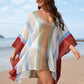 BELLA ROAD Openwork Color Block Plunge Cover-Up at Bella Road