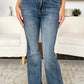 High Waist Tummy Control Flare Jeans by Judy Blue, stylish denim with retro flare leg, perfect for a sleek and elongating silhouette