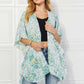 JUSTIN TAYLOR Fields of Poppy Floral Kimono in Green at Bella Road