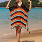 BELLA ROAD Cutout Striped Cover-Up with Tassel at Bella Road