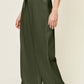 DOUBLE TAKE Full Size Texture Drawstring Wide Leg Pants at Bella Road