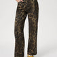 Bella Road Leopard Straight Jeans with Pockets, stylish denim design perfect for fashion-forward outfits.