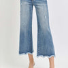 RISEN High Rise Cropped Flare Jeans - Dark