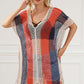 BELLA ROAD Tassel Color Block V-Neck Cover Up at Bella Road