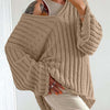 Bella Road V-Neck Long Sleeve Sweater - Tan