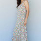 DOUBLJU In The Garden Ruffle Floral Maxi Dress in Natural Rose at Bella Road