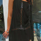 Cutout Scoop Neck Spaghetti Strap Cover Up