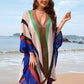 BELLA ROAD Openwork Color Block Plunge Cover-Up at Bella Road