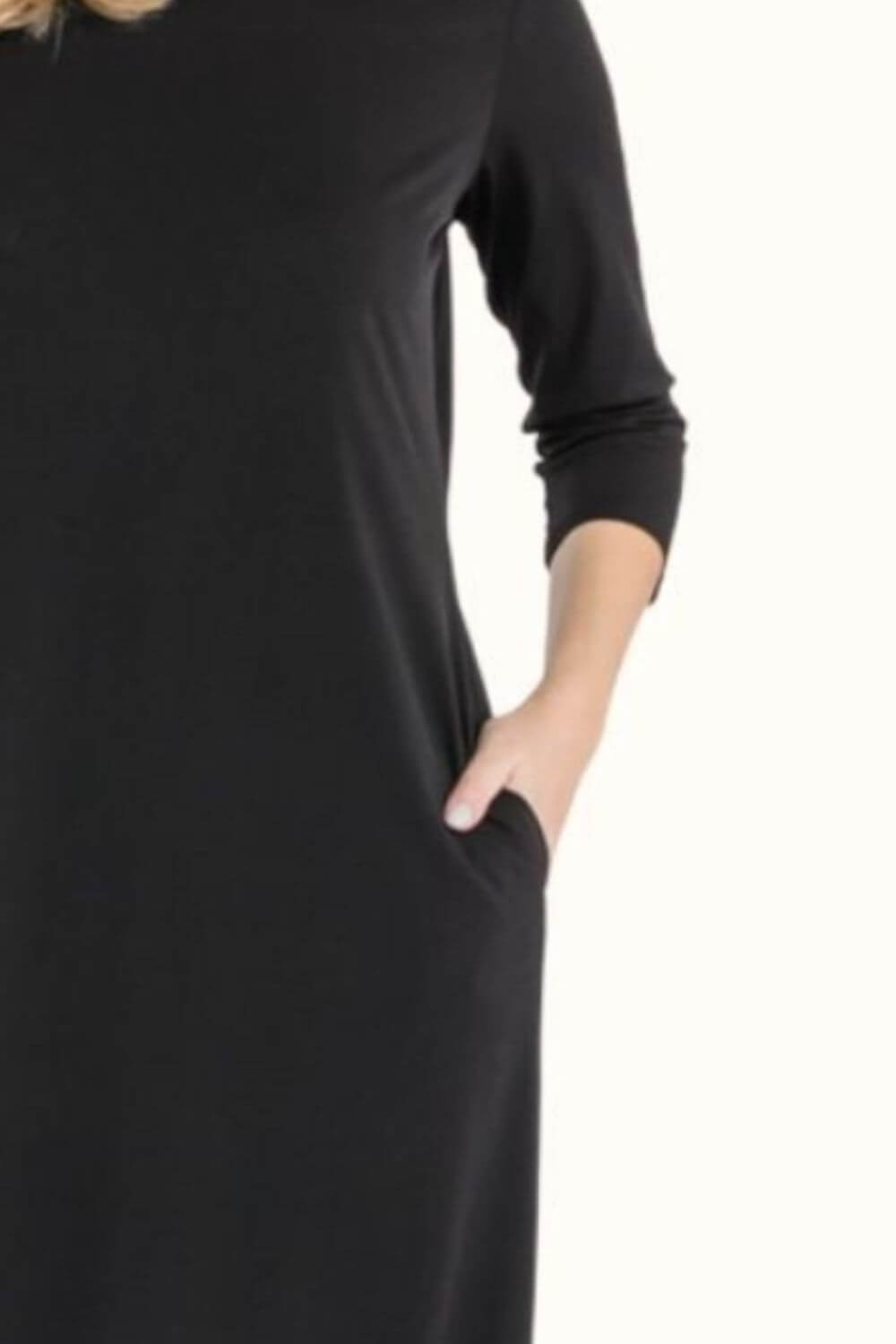 CELESTE Full Size Round Neck Midi Dress at Bella Road