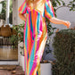 ODDI ODDI Full Size Striped Puff Sleeve Wide Leg Jumpsuit at Bella Road