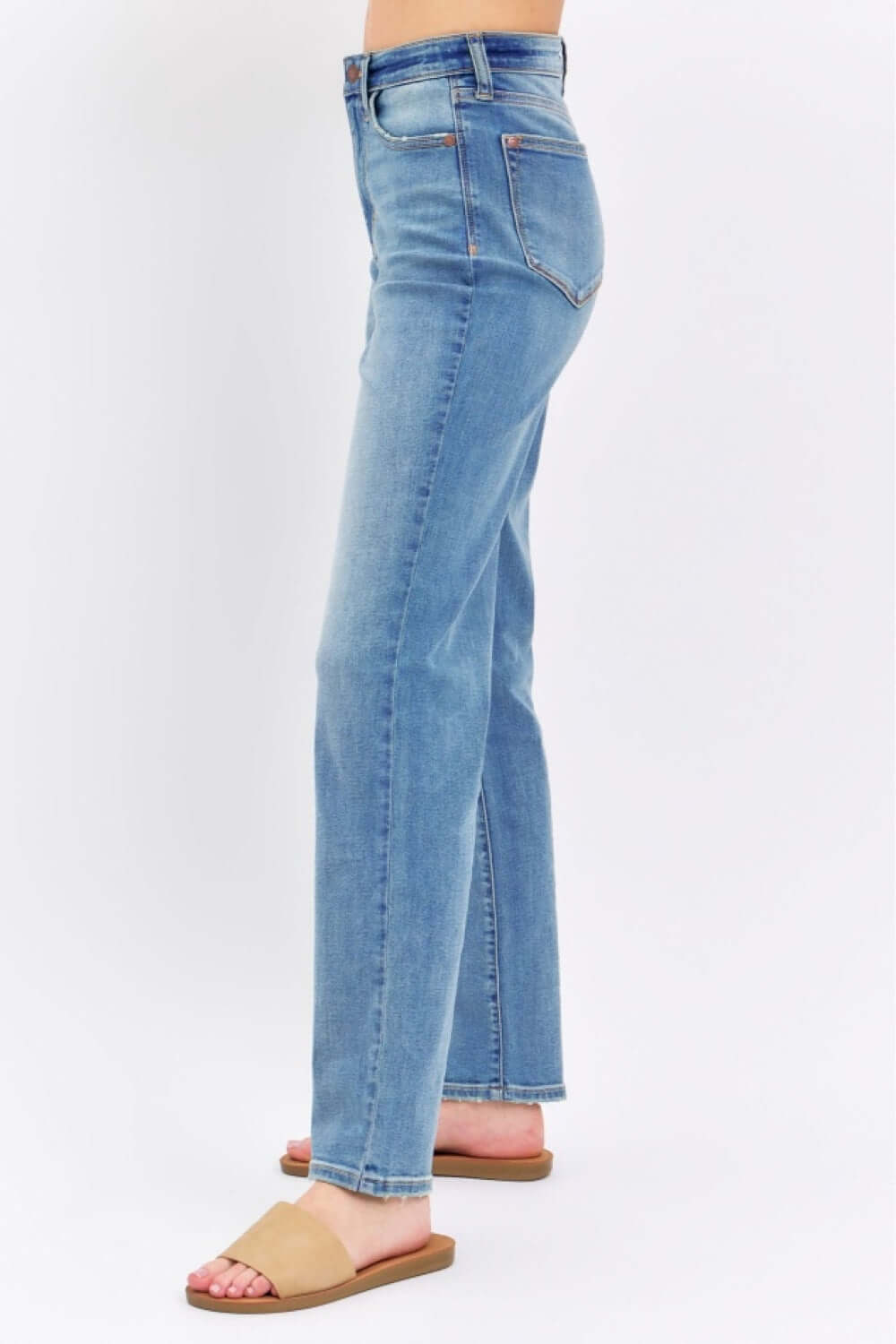 JUDY BLUE Full Size High Waist Straight Jeans at Bella Road