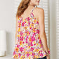 DOUBLE TAKE Floral Scoop Neck Ruffle Hem Cami at Bella Road