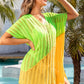 BELLA ROAD Slit Color Block V-Neck Cover Up at Bella Road