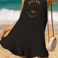 Cutout Round Neck Wide Strap Cover-Up