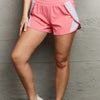 Put In Work High Waistband Contrast Detail Active Shorts - Blush Pink