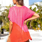 BELLA ROAD Slit Color Block V-Neck Cover Up at Bella Road