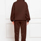 Half Zip Long Sleeve Sweatshirt and Pants Set