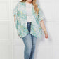 JUSTIN TAYLOR Fields of Poppy Floral Kimono in Green at Bella Road