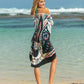 BELLA ROAD Printed Spaghetti Strap Cover Up at Bella Road