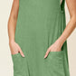 DOUBLE TAKE Full Size Texture Sleeveless Wide Leg Jumpsuit at Bella Road