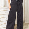 Basic Bae Wide Leg Pocketed Pants - Charcoal