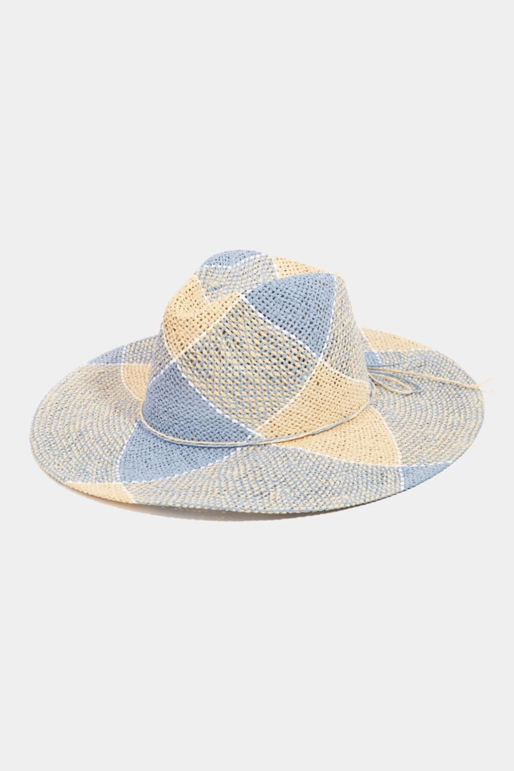 FAME Contrast Straw Braid Hat at Bella Road