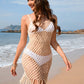 BELLA ROAD Fringe Openwork Wide Strap Cover Up at Bella Road