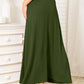 DOUBLE TAKE Full Size Soft Rayon Drawstring Waist Maxi Skirt Rayon at Bella Road