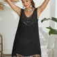 BELLA ROAD Tassel Scoop Neck Wide Strap Cover-Up at Bella Road