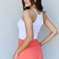 NINEXIS Everyday Staple Soft Modal Short Strap Ribbed Tank Top in Off White at Bella Road